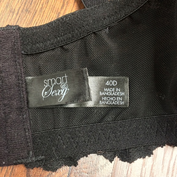 Smart & Sexy 40D Black lace lined bra push up - Picture 6 of 8